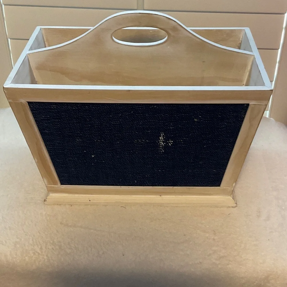 Target White and Navy Basket